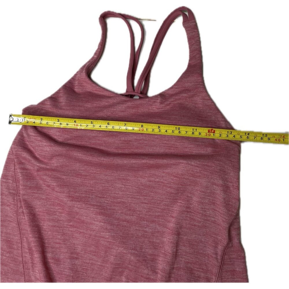 Lululemon Moment To Movement 2-In-1 Tank Pink Heathered Misty Merlot 4 S Padded - Picture 8 of 9